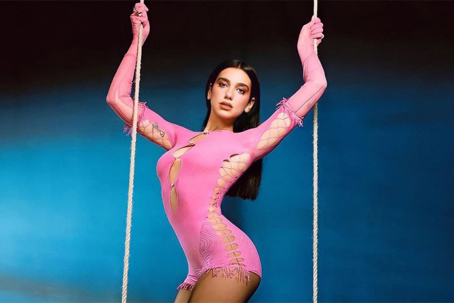 dua lipa pink dress Dua Lipa's backless lace slip dress has us swooning for summer dressing