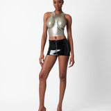Manhattan Latex Mini Skirt Black