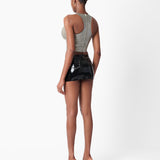 Manhattan Latex Mini Skirt Black