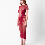 Peachy Dress Red