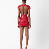 Player Latex Dress Red
