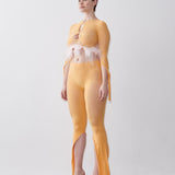 Feather Mira Top Papaya