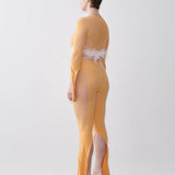 Feather Mira Top Papaya