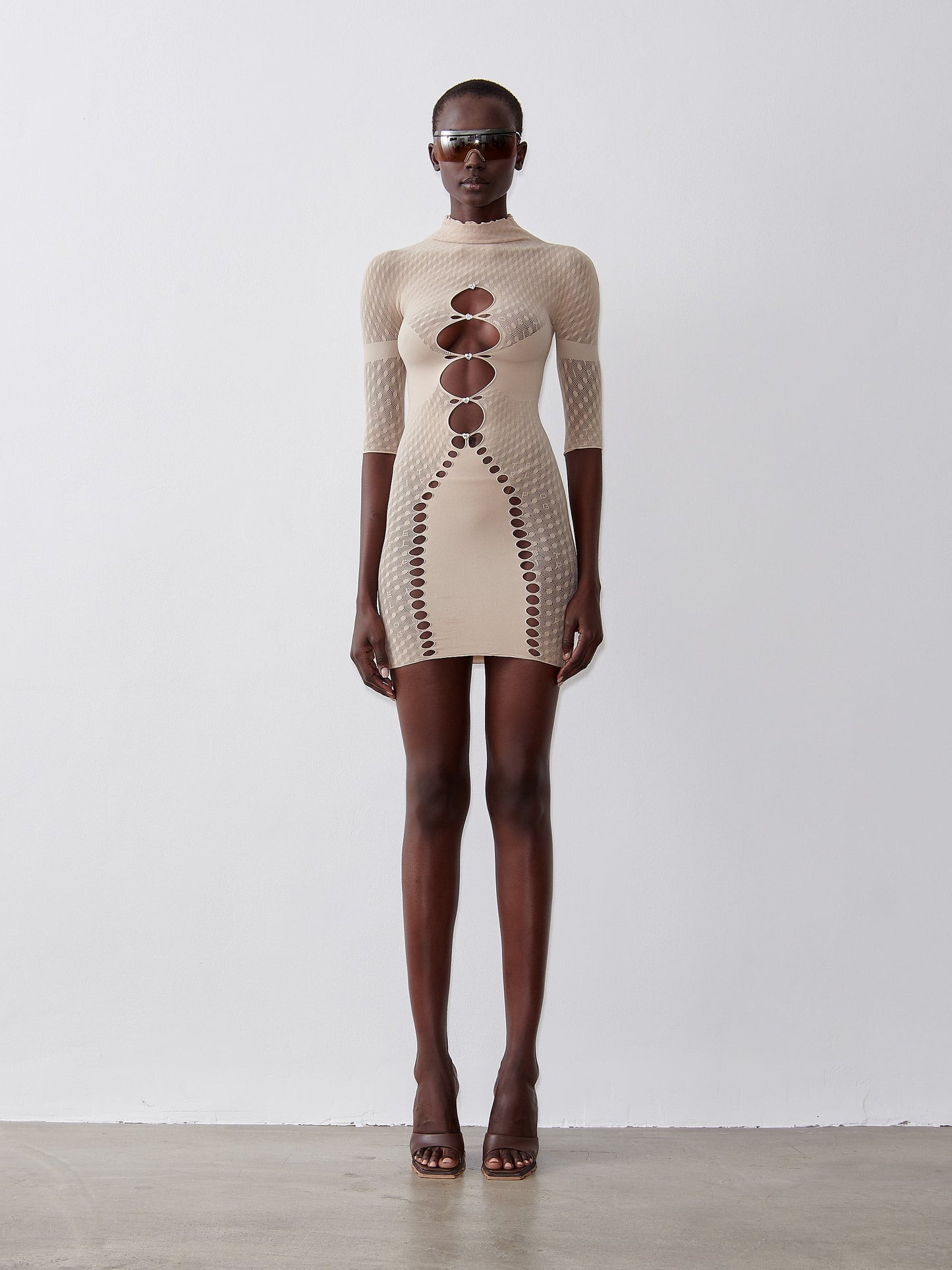 Pandora Dress in Taupe