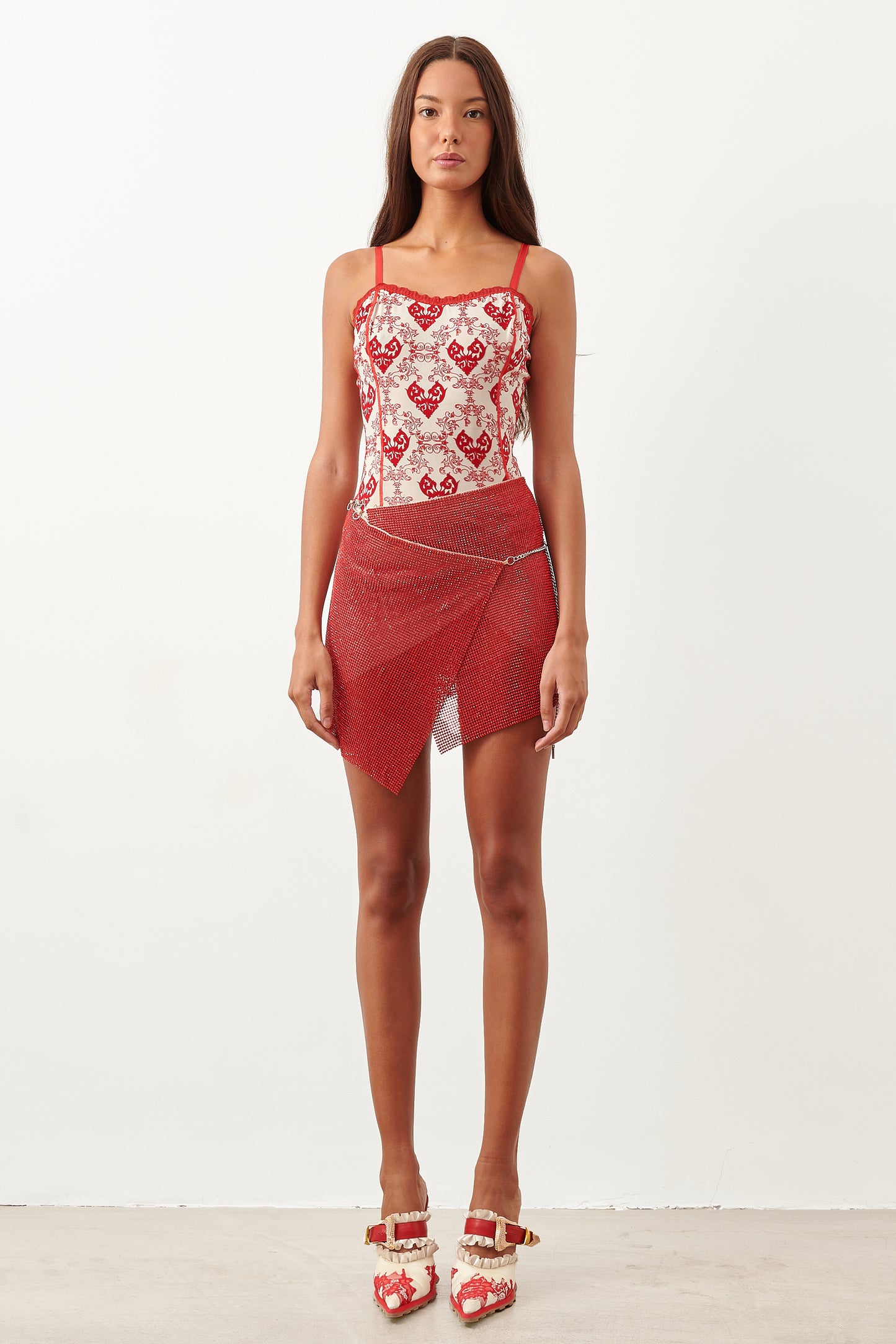 Scarlett Corset Top Red