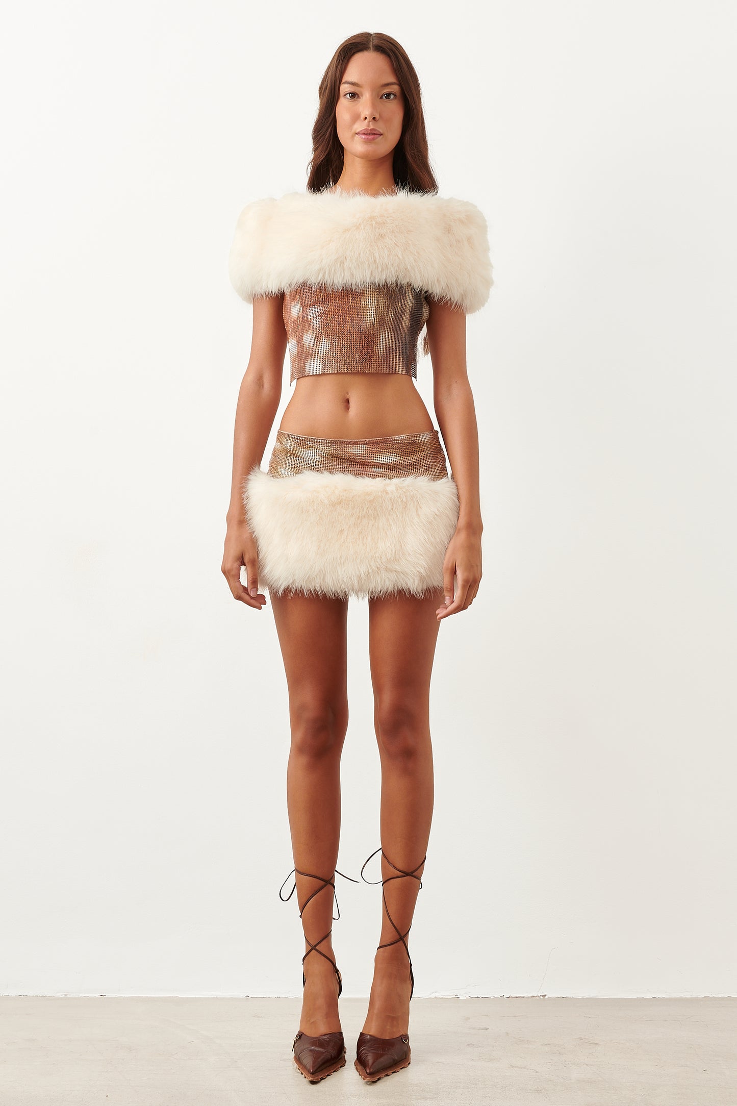 Clyde Fur Skirt Matte Bambi