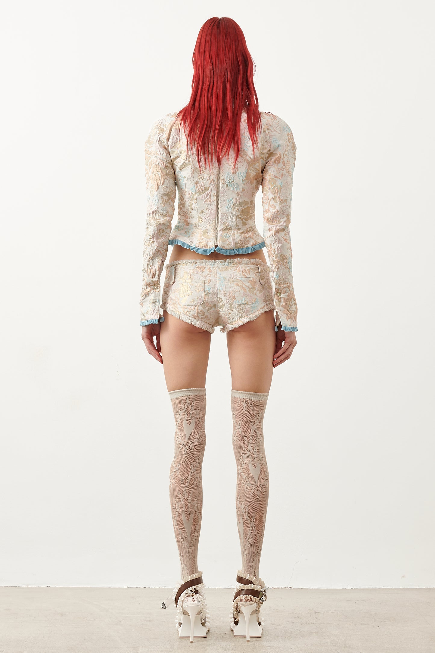 Kracken Hotpants Floral Brocade