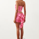 Barbossa Bandeau Latex Top Fuchsia Pink