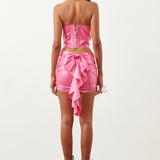 Barbossa Bandeau Latex Top Fuchsia Pink