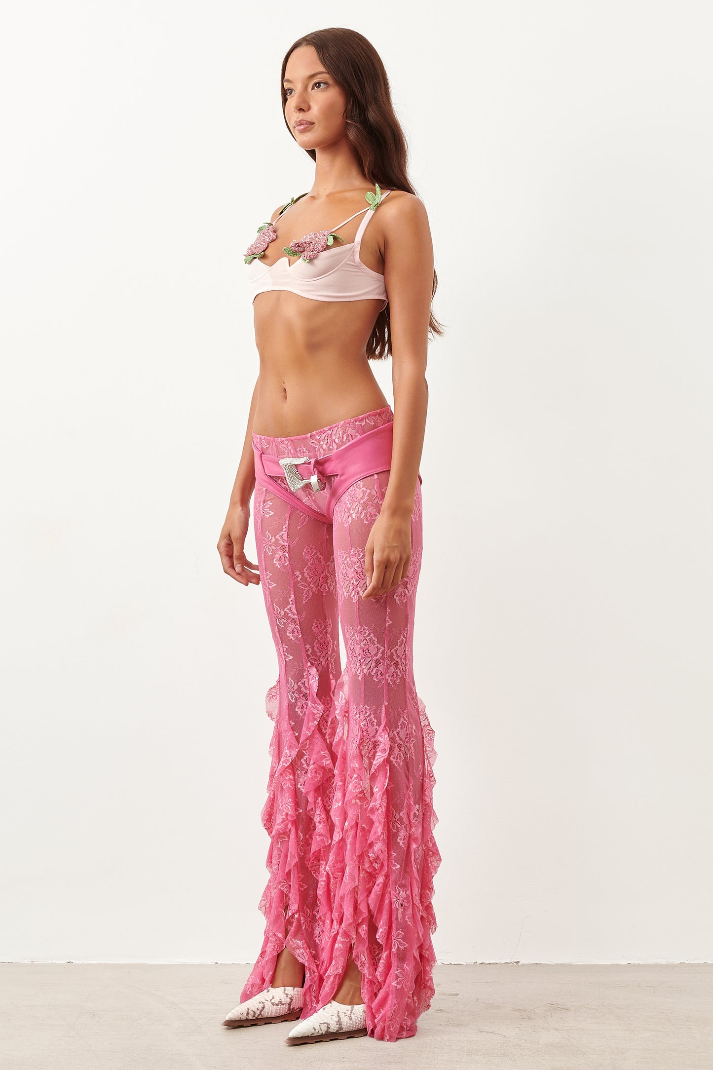 Oshun Leather Chaps Fuchsia Pink