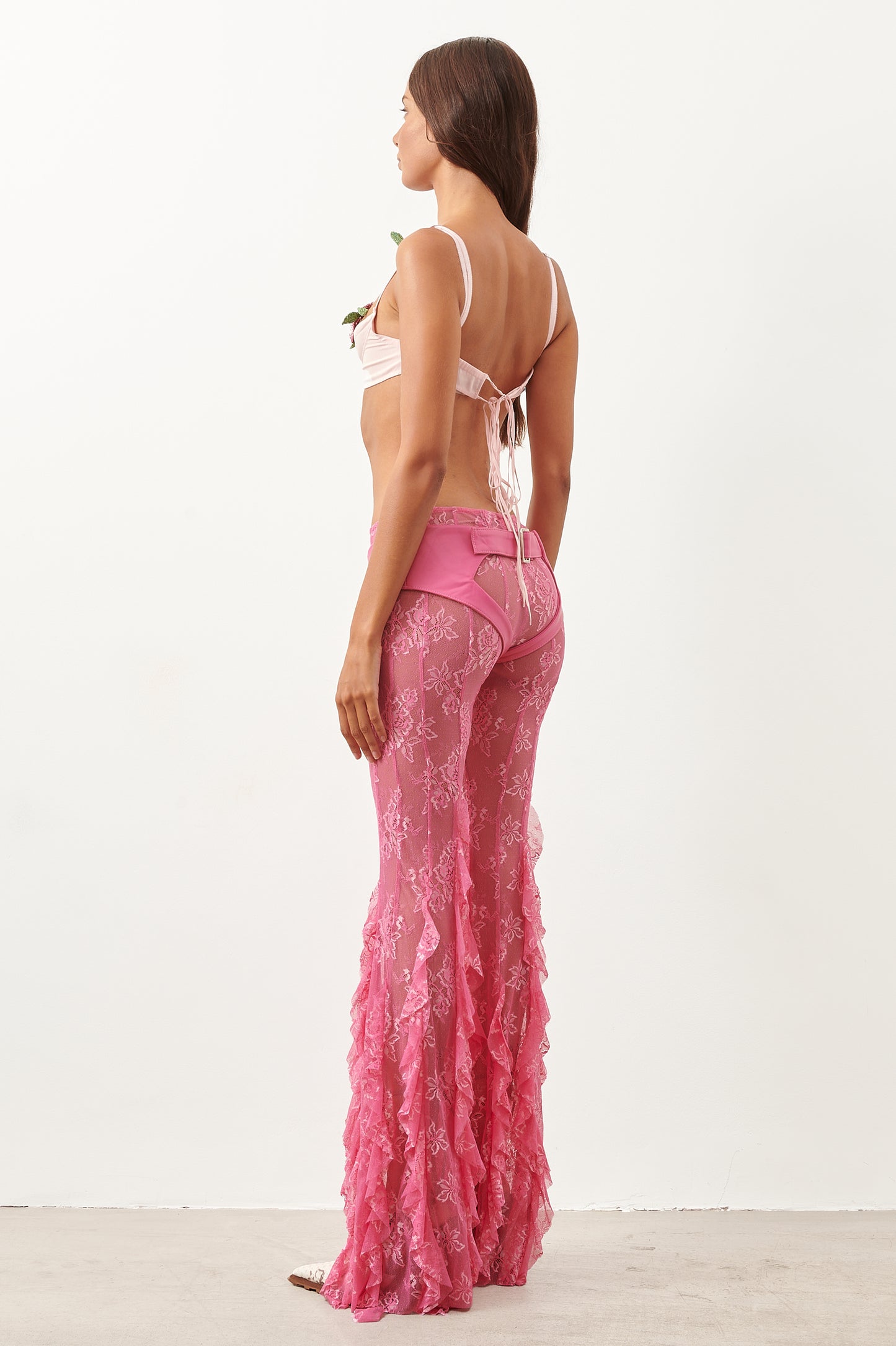 Oshun Leather Chaps Fuchsia Pink