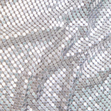 Rosalyn Top Metallic Chainmail Silver Chrome