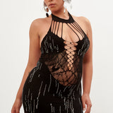 Poseidon Dress Black