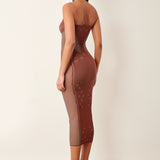 Roxie Dress Old Money Brown
