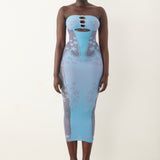 Roxie Dress Crypto Blue
