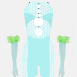 Jetta Jumpsuit x Gwenevere Gloves Set Soft Turquoise