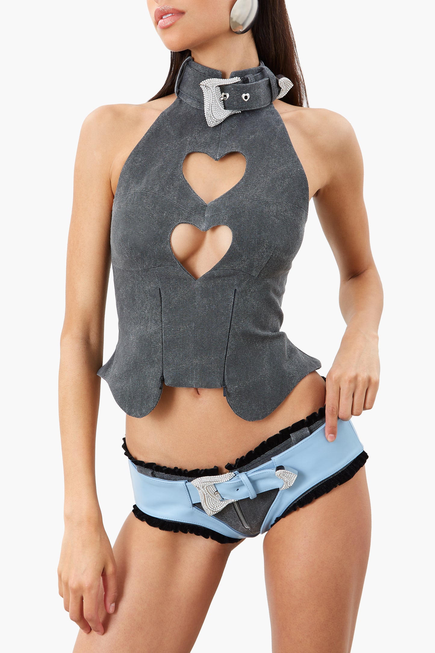 Oshun Leather Chaps Blue