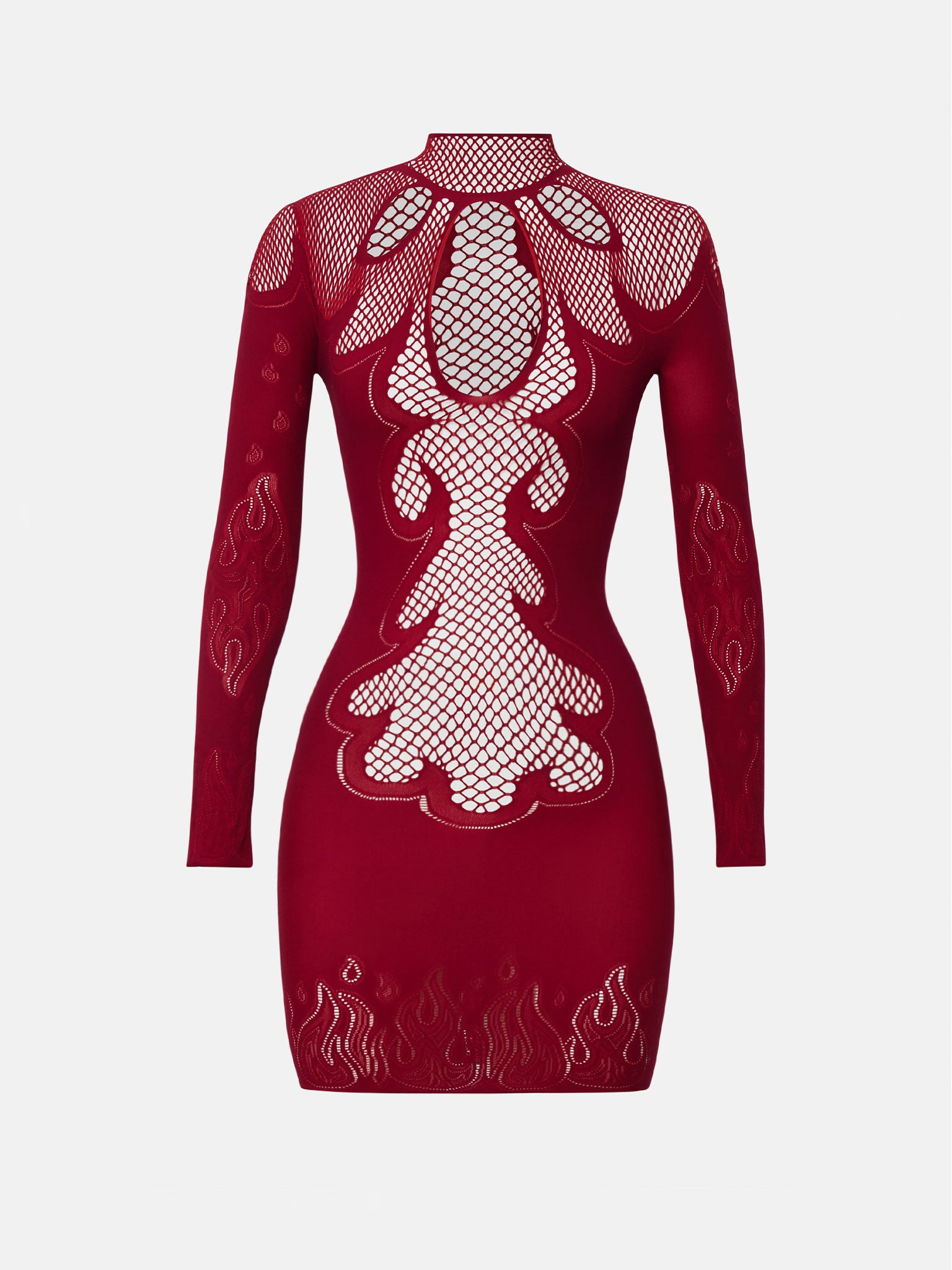 poster girl dress red Haze Cut-Out Bodycon Mini Dress In Red Stripe