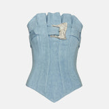 Calamity Corset Coastal Fog