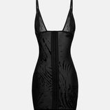 Doll Dress Black Zebra Print