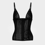 Doll Top Black Zebra Print
