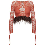 Feather Mira Top Burnt Henna