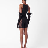 Jetta Jumpsuit x Gwenevere Gloves Set Jet Black
