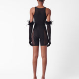 Jetta Jumpsuit x Gwenevere Gloves Set Jet Black