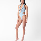 Portia Bodysuit Blue Denim