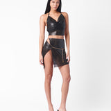 Winona Wrap Skirt Jet Black