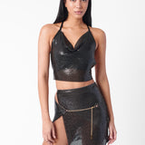 Winona Wrap Skirt Jet Black