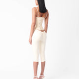 Cassidy Latex Capris White