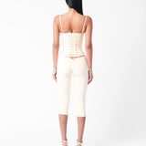 Cassidy Latex Capris White