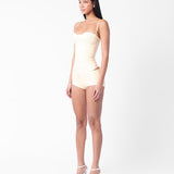 Agnes Latex Shorts White