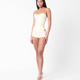 Agnes Latex Shorts White