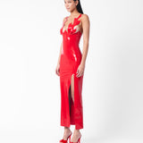 Roast Latex Dress Red
