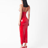 Roast Latex Dress Red