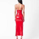 Roast Latex Dress Red