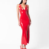 Roast Latex Dress Red