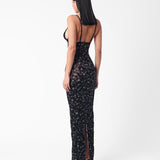 Hun Dress Black Leopard Print