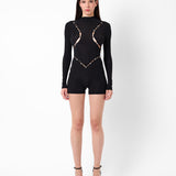 Pika Playsuit Black