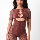 Dinero Playsuit Old Money Brown