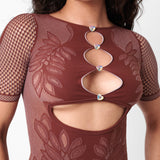 Dinero Playsuit Old Money Brown