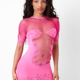 Pin Up Mini Dress Pink