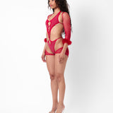 Skipper Playsuit Red