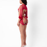 Skipper Playsuit Red