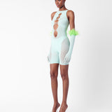 Jetta Jumpsuit x Gwenevere Gloves Set Soft Turquoise