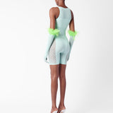 Jetta Jumpsuit x Gwenevere Gloves Set Soft Turquoise
