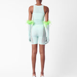 Jetta Jumpsuit x Gwenevere Gloves Set Soft Turquoise