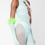 Jetta Jumpsuit x Gwenevere Gloves Set Soft Turquoise